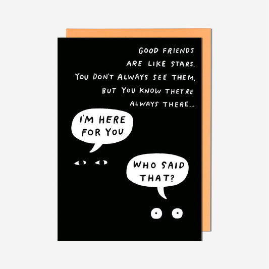 Good Friends Like Stars Card