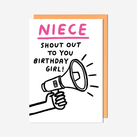Shout Out Niece Birthday Card