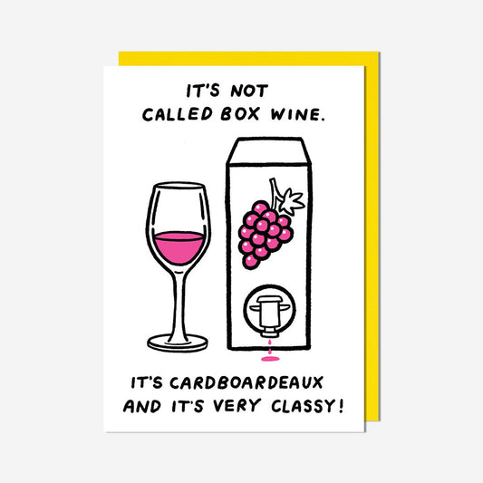 Classy box of wine General Card