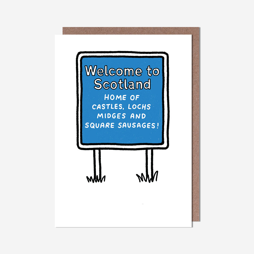 Welcome To Scotland Sign General Card