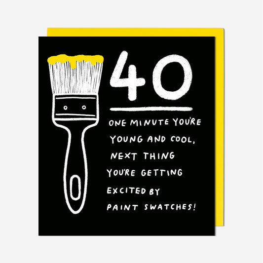 40 Young And Cool 40th Birthday Card