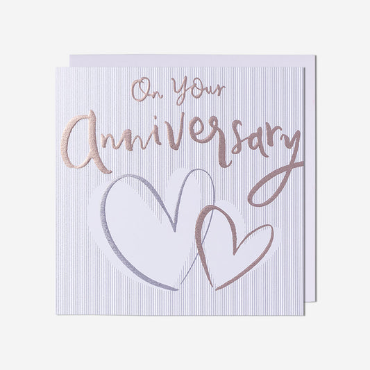 Two Hearts Your Anniversary Card