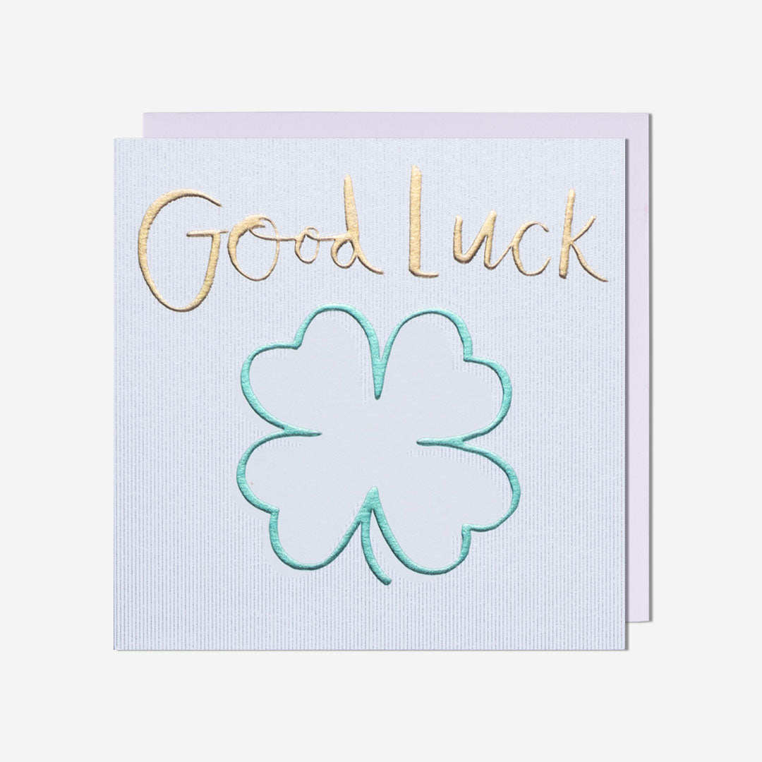 Clover Good Luck Card