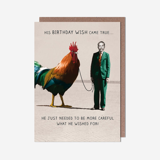 Birthday Wish Giant Cockerel Card