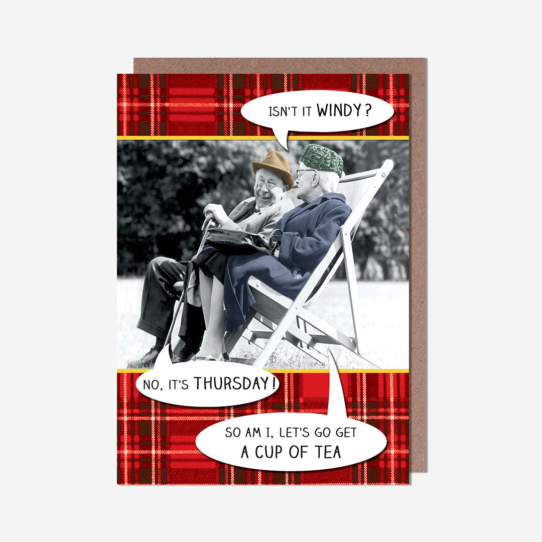 Isn'T It Windy? Birthday Card