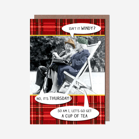 Isn'T It Windy? Birthday Card