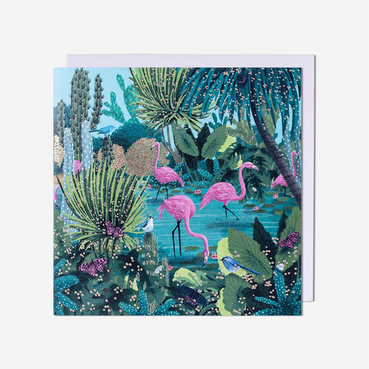 Flamingo Blank Card