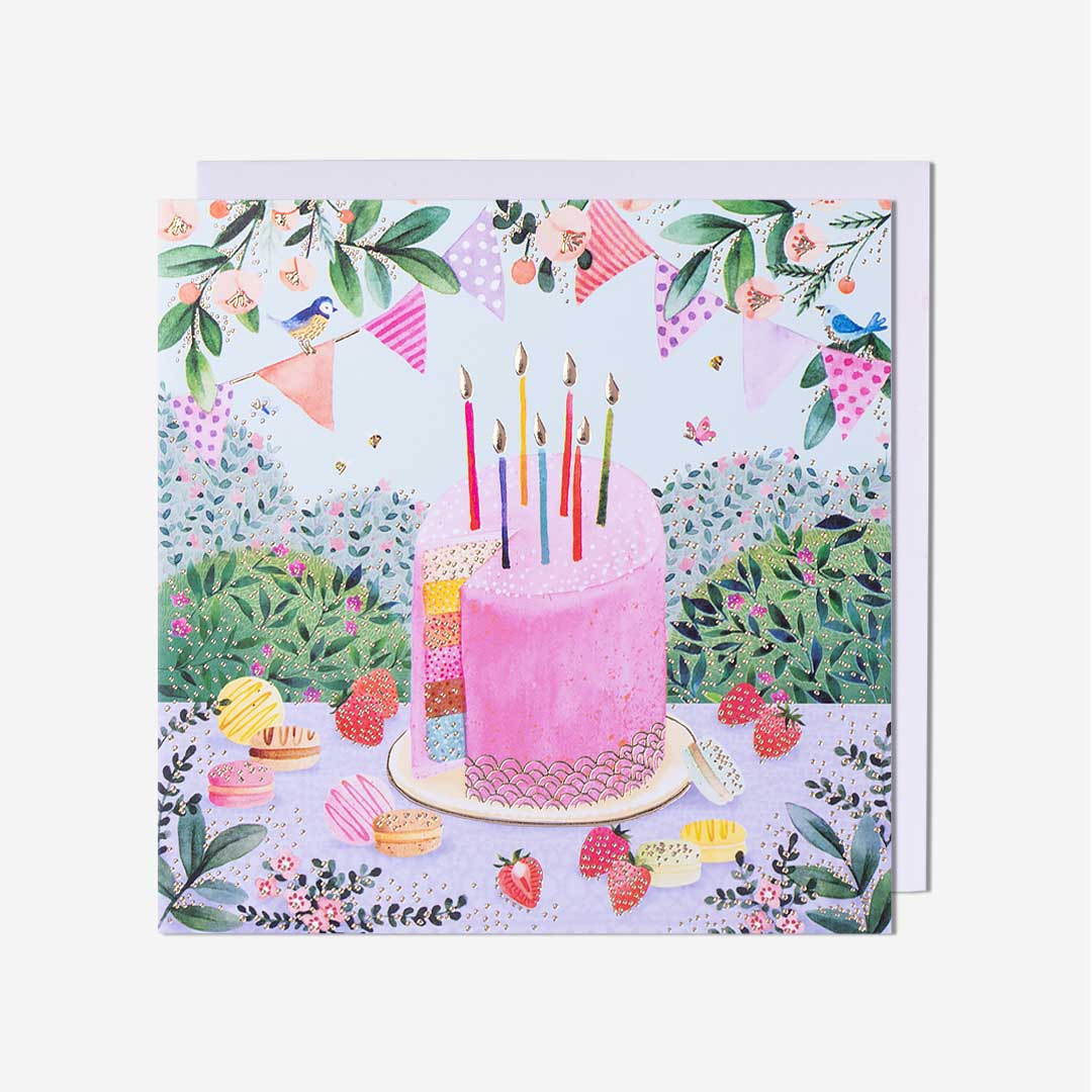 Cake & Bunting Blank Card