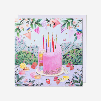 Cake & Bunting Blank Card