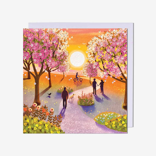 Cherry blossom scene
