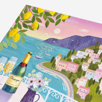 Coastal holiday scene