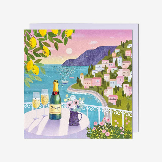 Coastal holiday scene