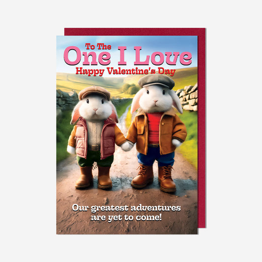 Bunnies Great Adventure One I Love Card