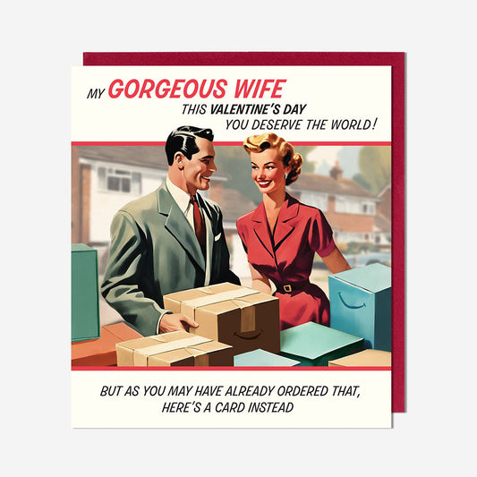 Wife You Deserve The World! Card