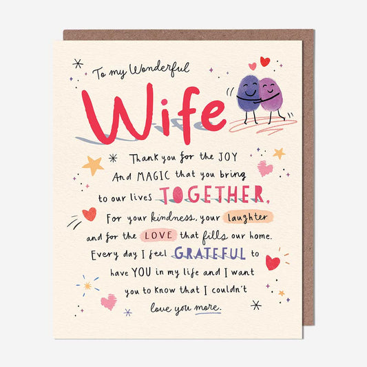 Joy and magic Wife Card