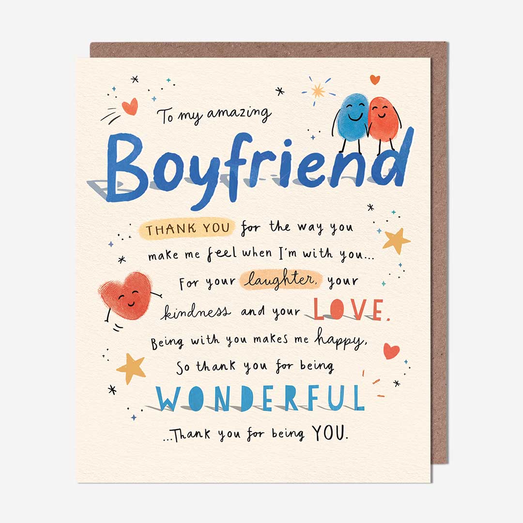 Thank you for being you Boyfriend Card