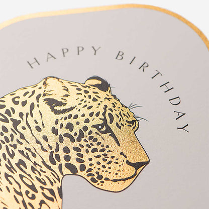 Leopard Happy Birthday Card
