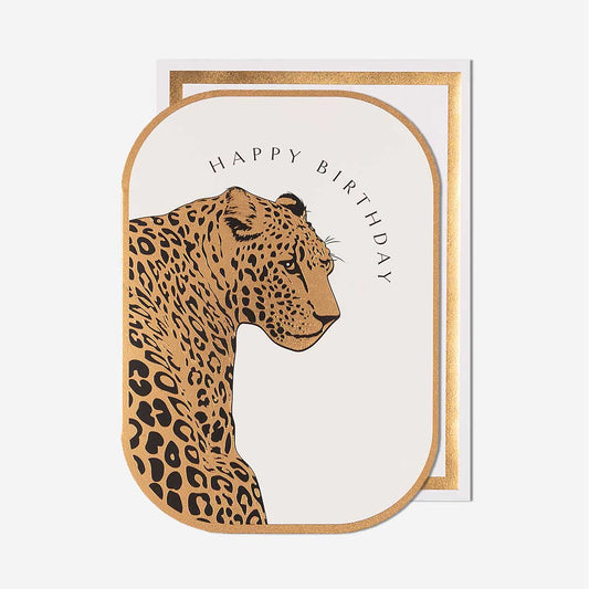 Leopard Happy Birthday Card