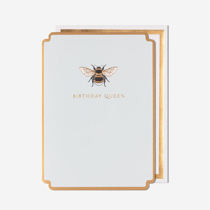 Bee Birthday Queen Card