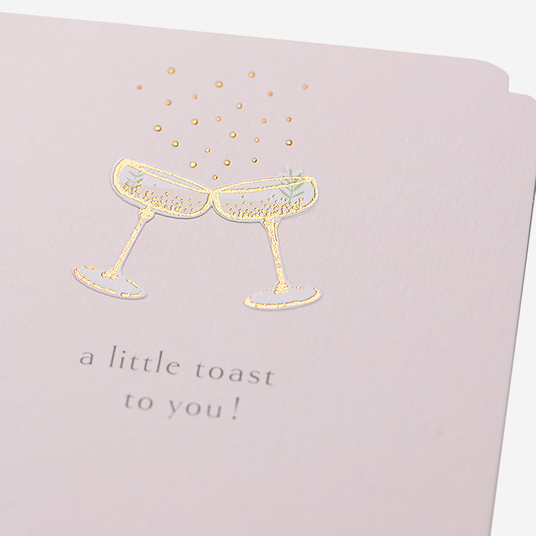 Birthday Fizz Cocktail Glasses Card
