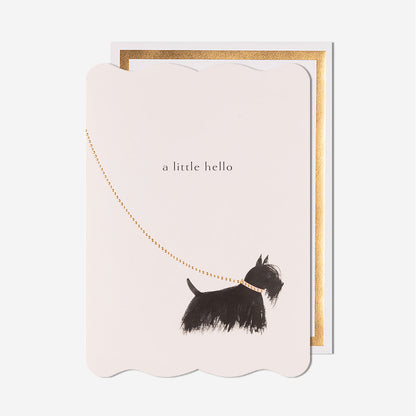 Scottish Dog A Little Hello General Card