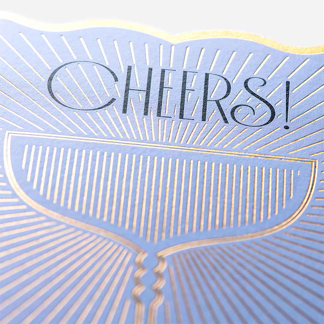 Cheers Champagne Glass General Card