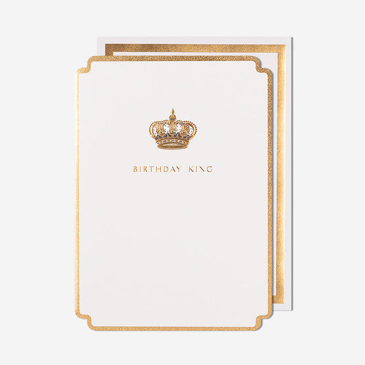 Birthday King Crown Card