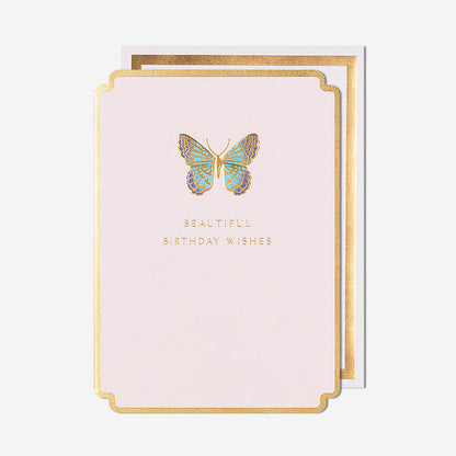 Beautiful Wishes Butterfly Birthday Card