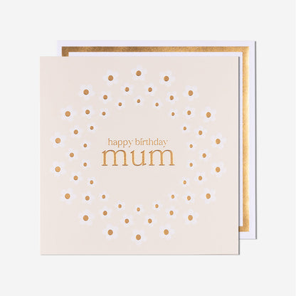Mum Daisies Pattern Mum Birthday Card