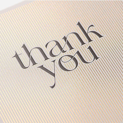 Gold Foil Background Thank You Card