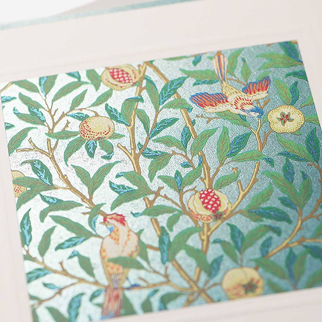 Birds In Tree Pattern Blank Card