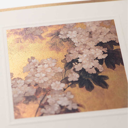 White Flowers Wu Minrong Blank Card