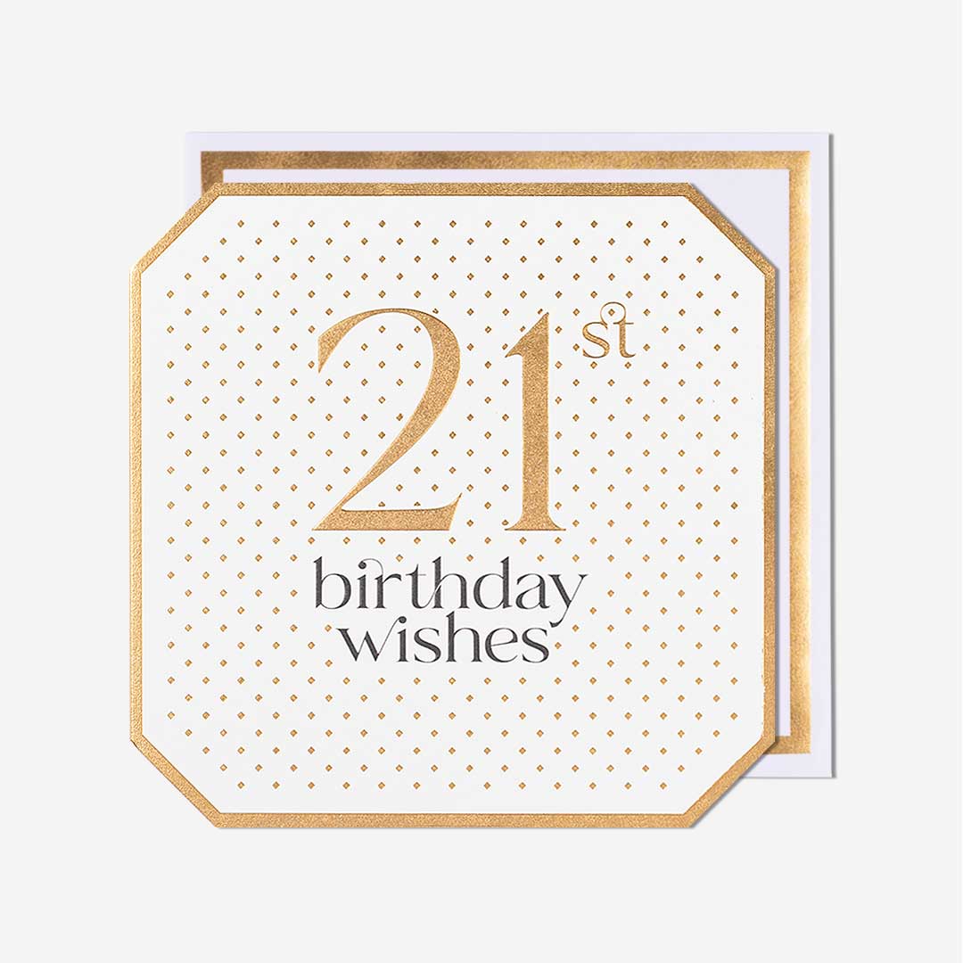 21 Birthday Wishes 21st Birthday Card