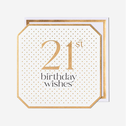 21 Birthday Wishes 21st Birthday Card