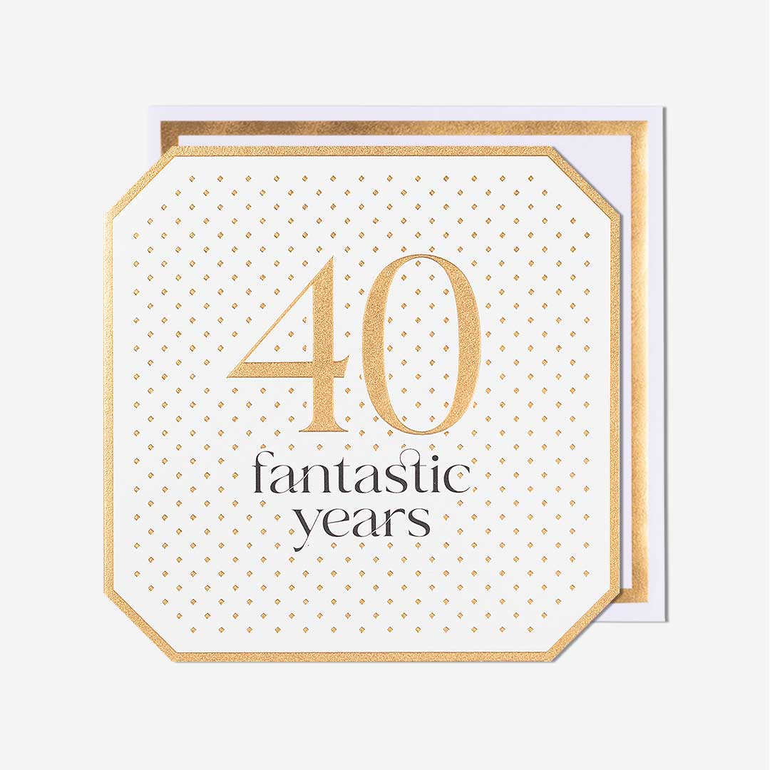40 Fantastic Years 40th Birthday Card
