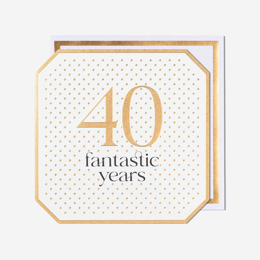 40 Fantastic Years 40th Birthday Card