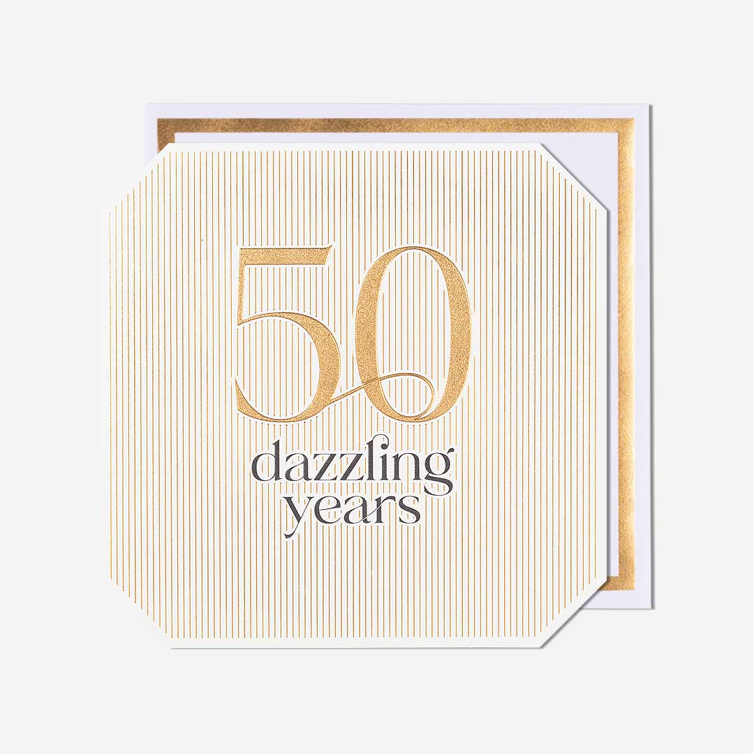 50 Dazzling Years 50th Birthday Card