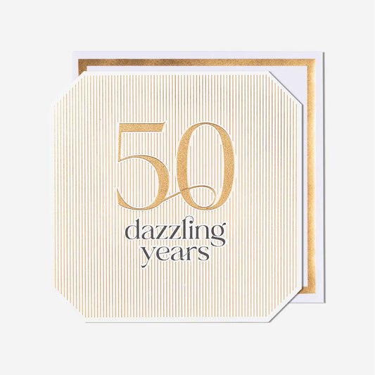 50 Dazzling Years 50th Birthday Card