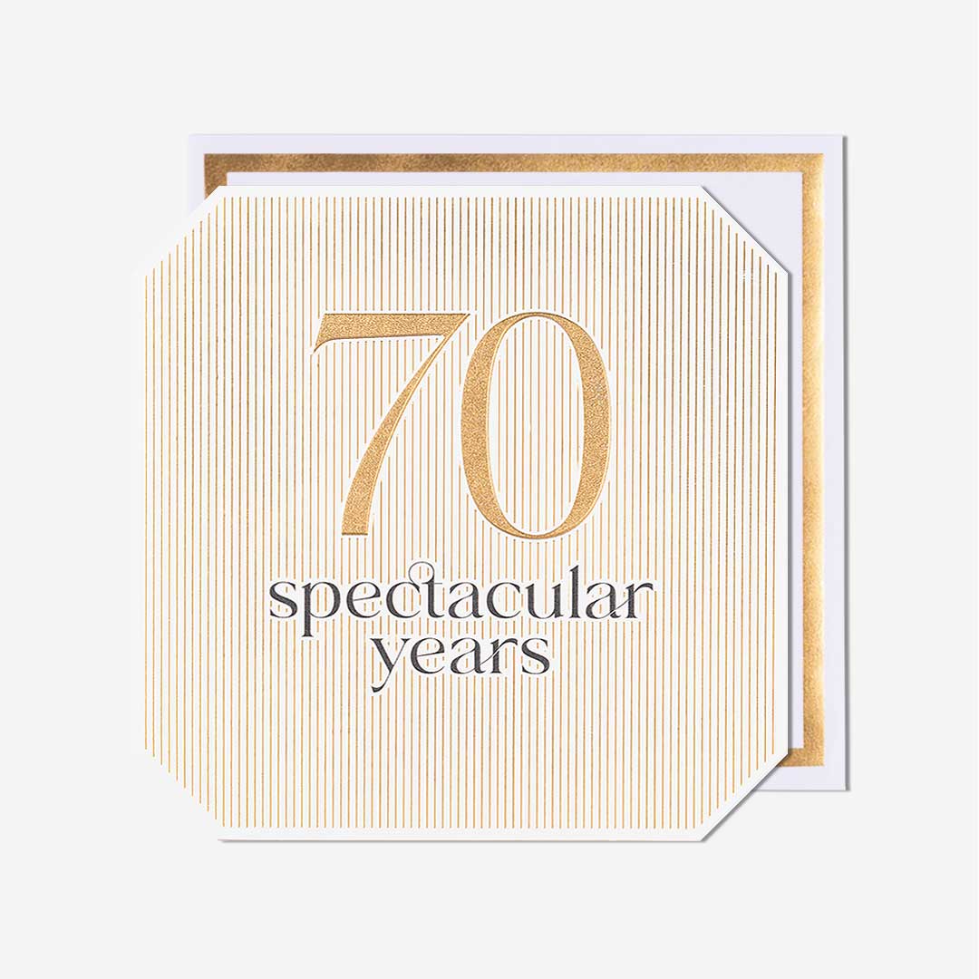 70 Spectacular Years 70th Birthday Card