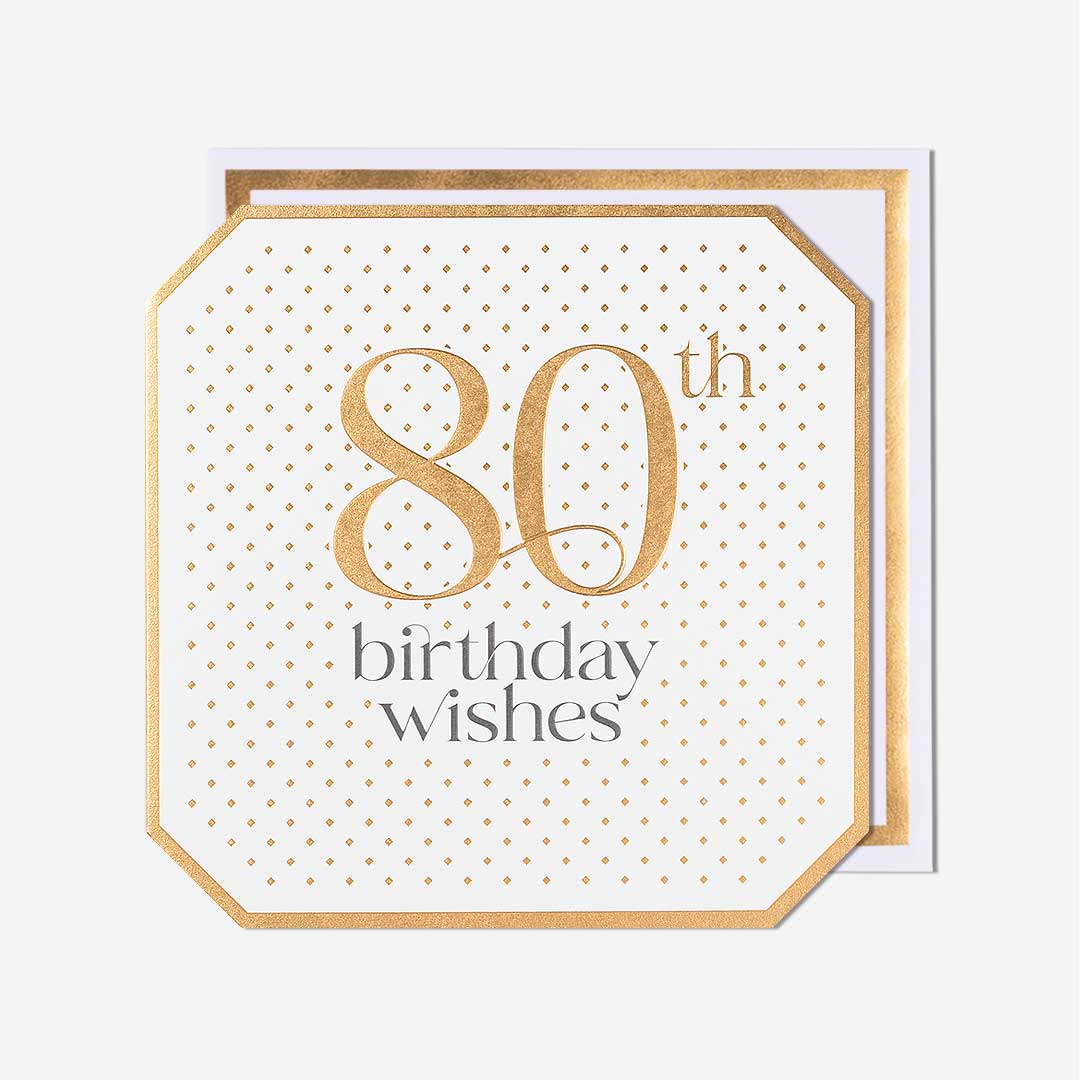 80th Birthday Wishes 80th Birthday Card