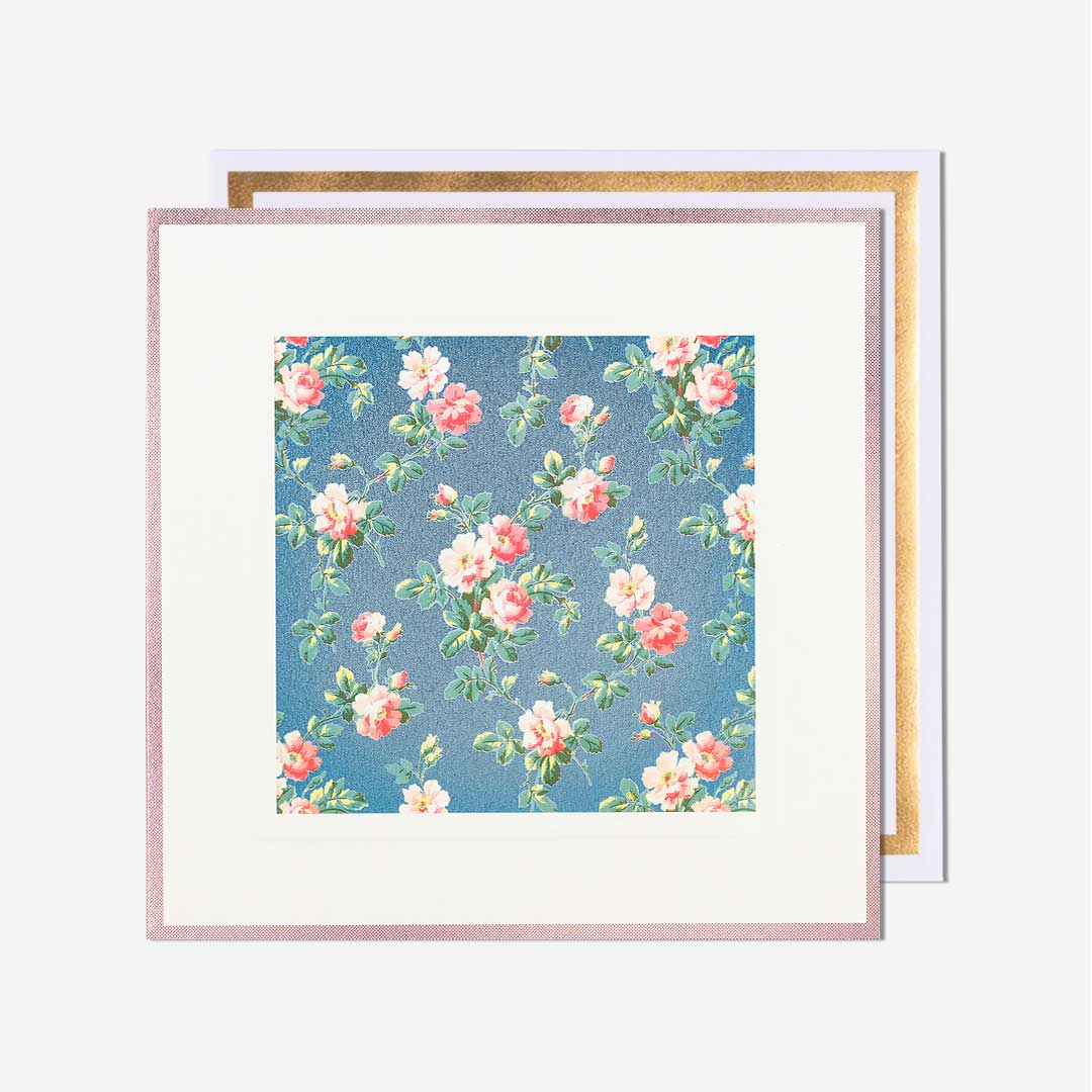 Chintz Floral Blank Card