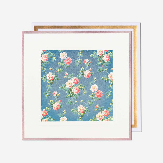 Chintz Floral Blank Card