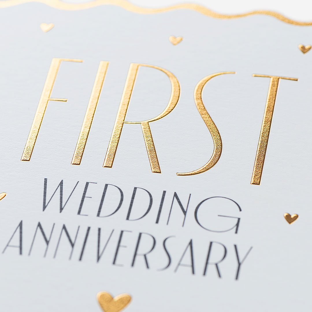 First Wedding Anniversary Card