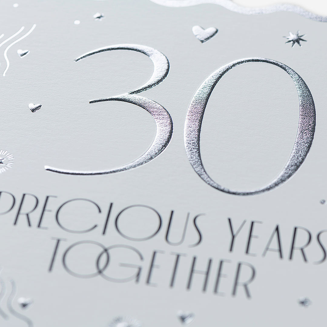 30 Precious Years Together Pearl Anniversary Card