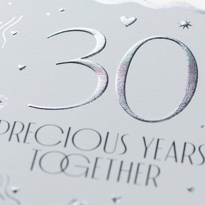 30 Precious Years Together Pearl Anniversary Card