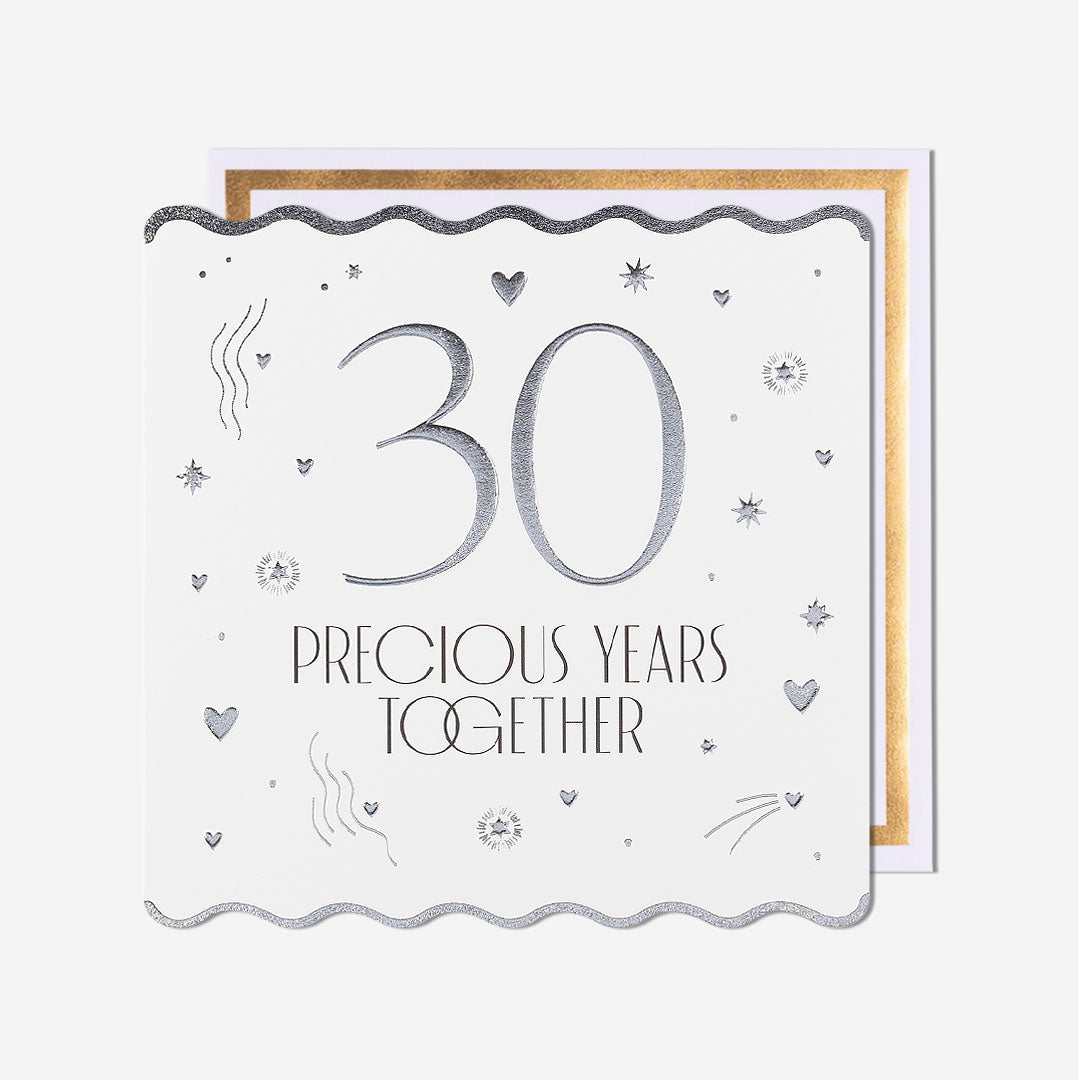30 Precious Years Together Pearl Anniversary Card