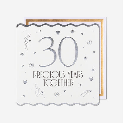 30 Precious Years Together Pearl Anniversary Card