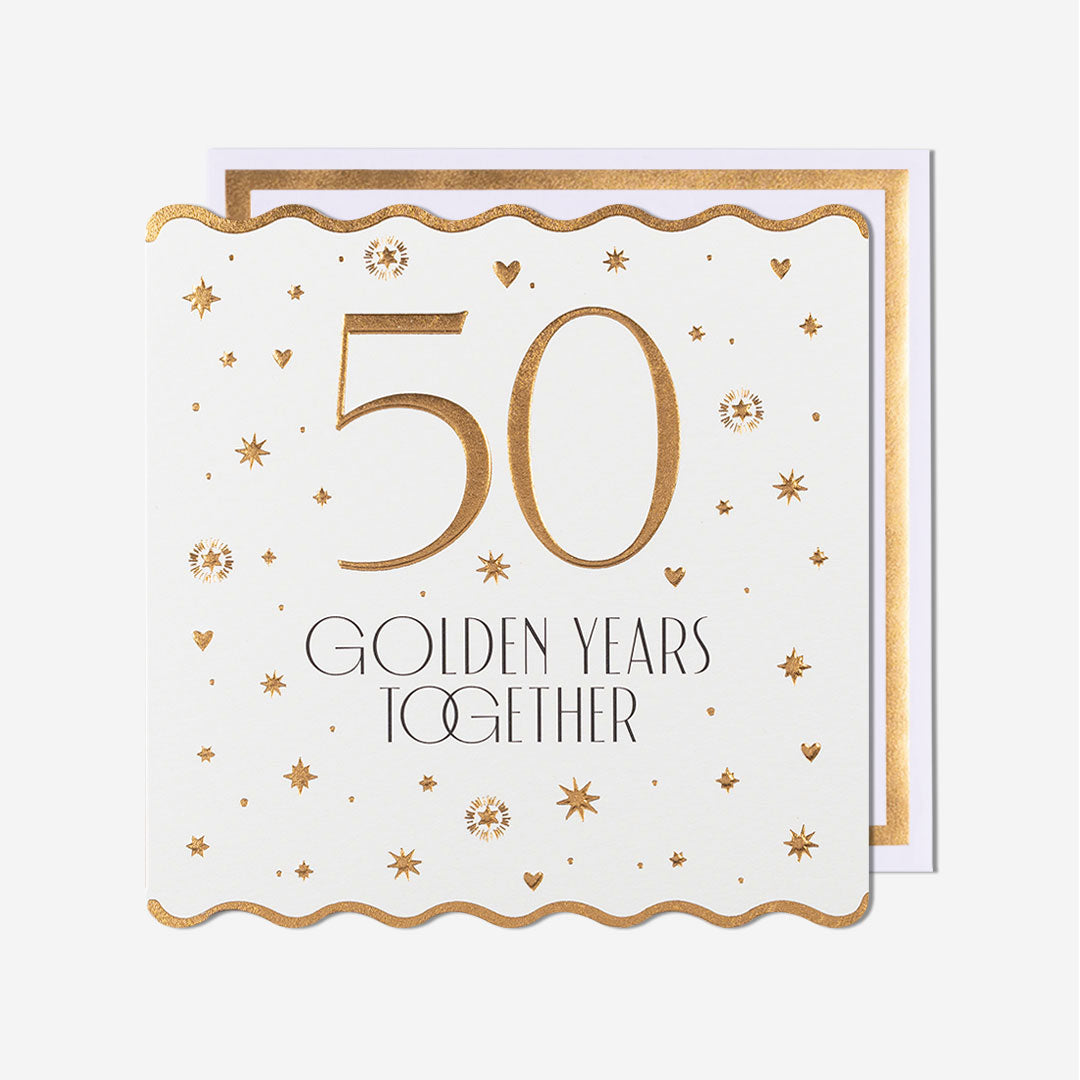 50 Golden Years Together Anniversary Card
