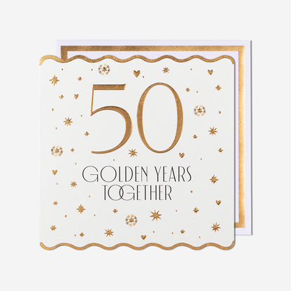 50 Golden Years Together Anniversary Card