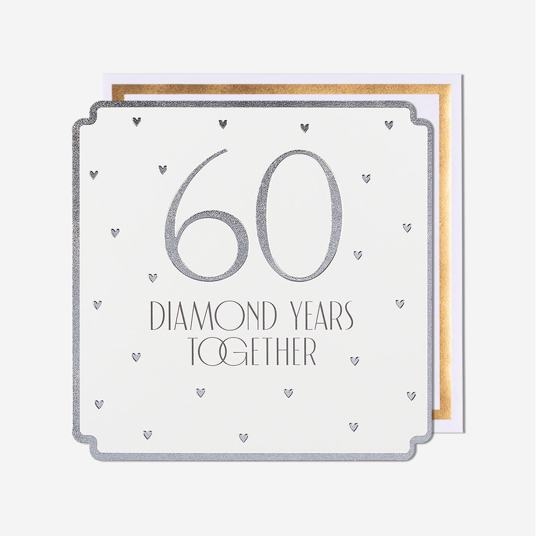 60 Diamond Years Together Anniversary Card